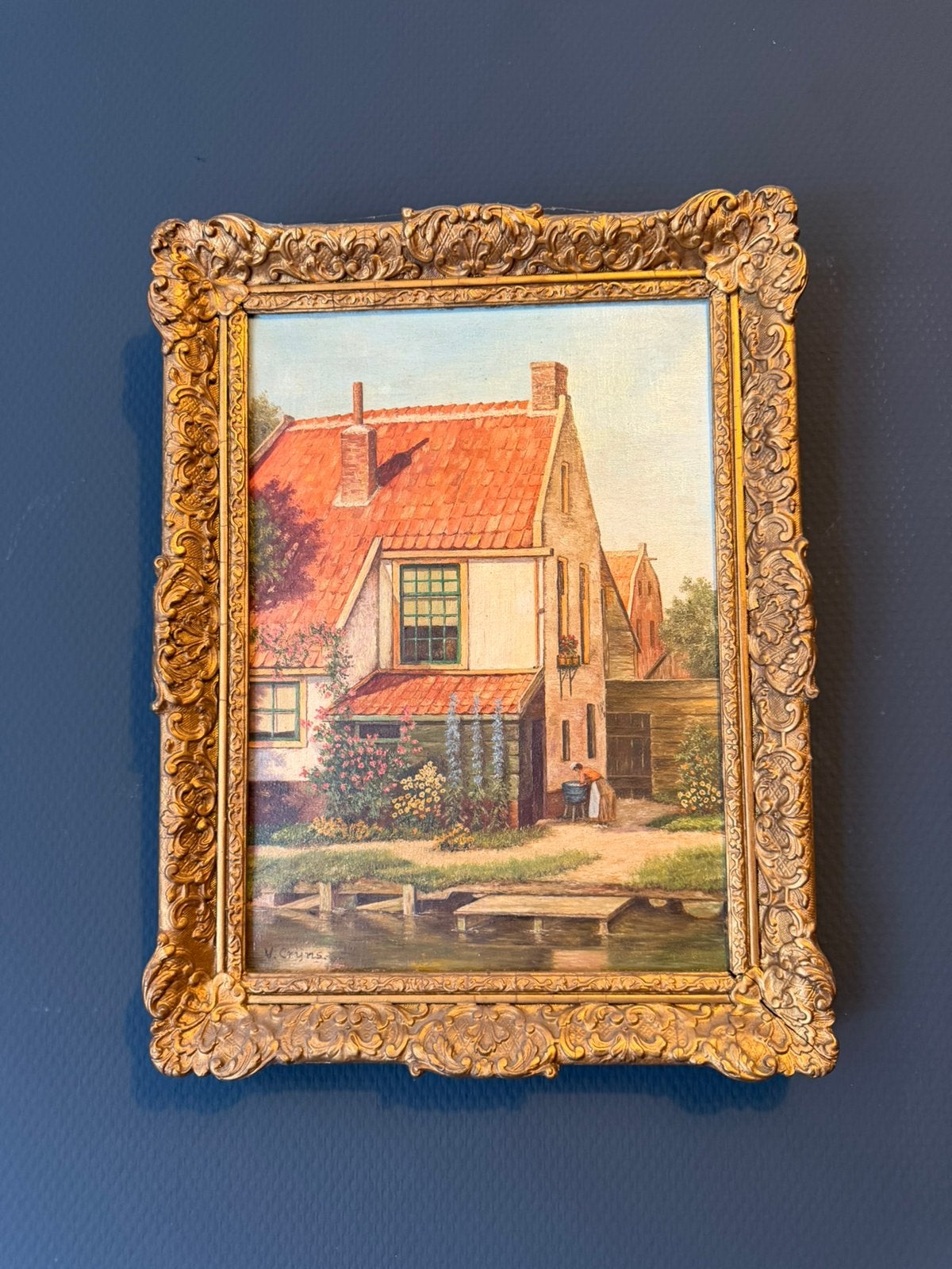 Origineel Victor Crijns 42x32cm, Antiek en Kunst, Ophalen