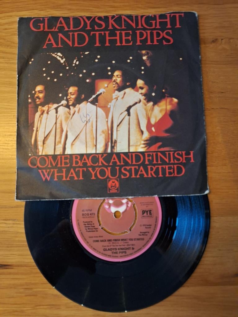 Gladys Knight & The Pips - Come Back And Finish What You, Cd's en Dvd's, Vinyl Singles, Gebruikt, 7 inch, Single, 1970 - 1979