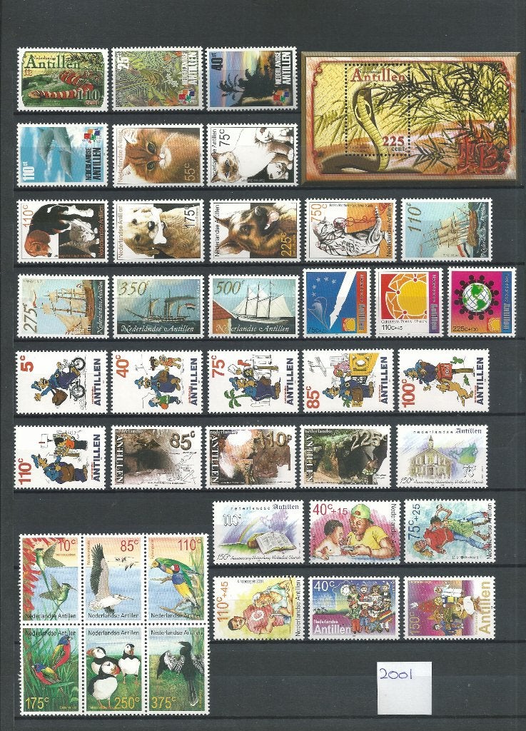 Nederlandse Antillen 2001, Complete jaargang, Postfris., Ophalen of Verzenden, Postfris