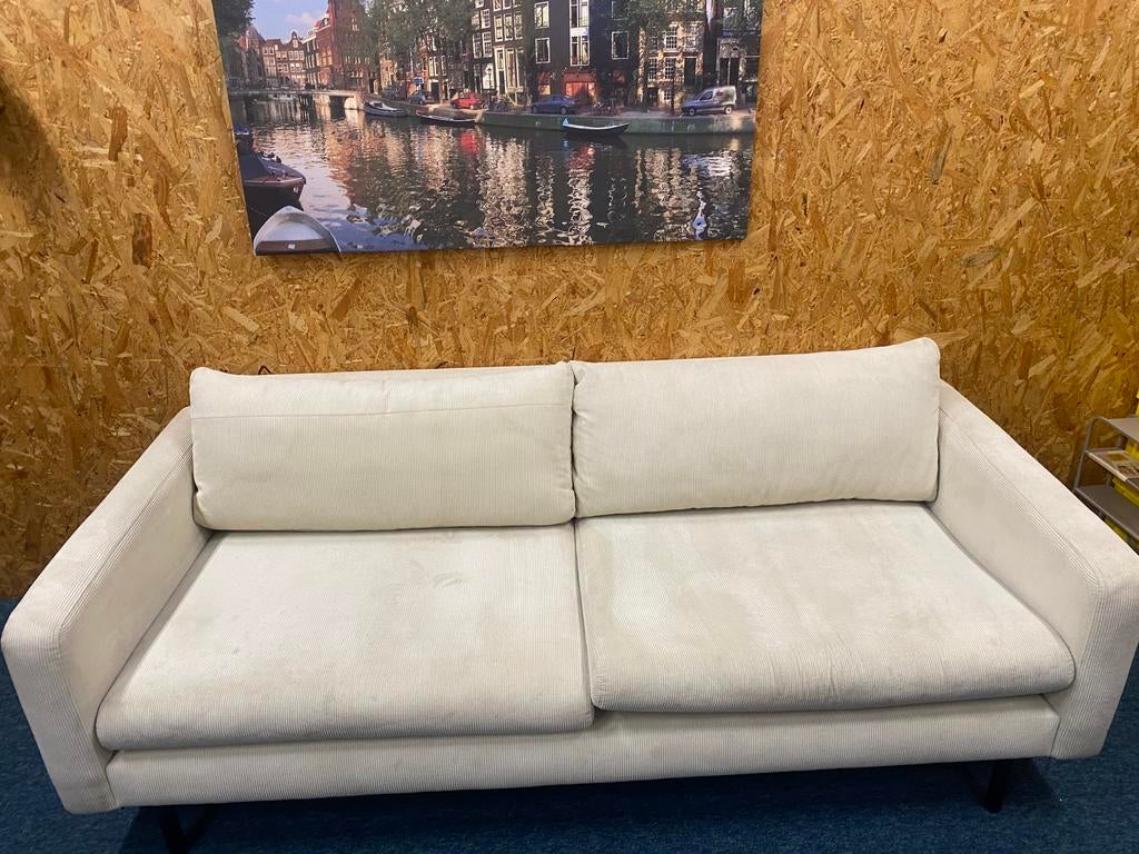 Mooi wit bank, Ophalen, Zo goed als nieuw, 75 tot 100 cm, Tweepersoons