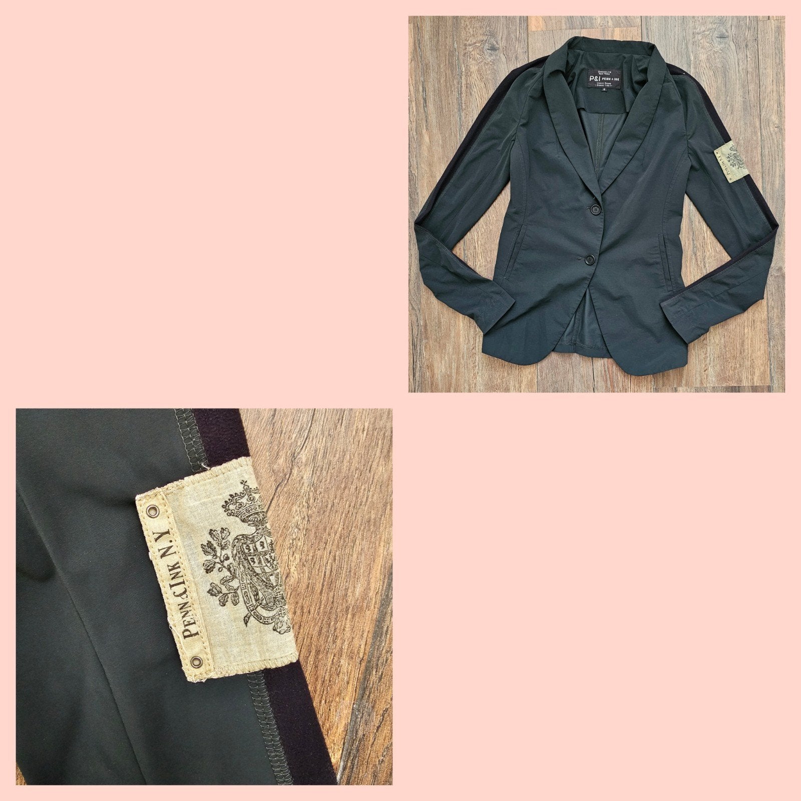 Penn & Ink zwart jasje mt 38 in zeer goede staat, Ophalen of Verzenden, Zo goed als nieuw, Maat 38/40 (M), Zwart