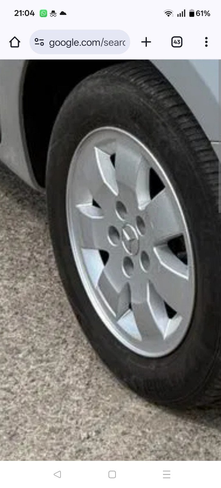 Mercedes citan originele velgen met continental winterbanden, Ophalen
