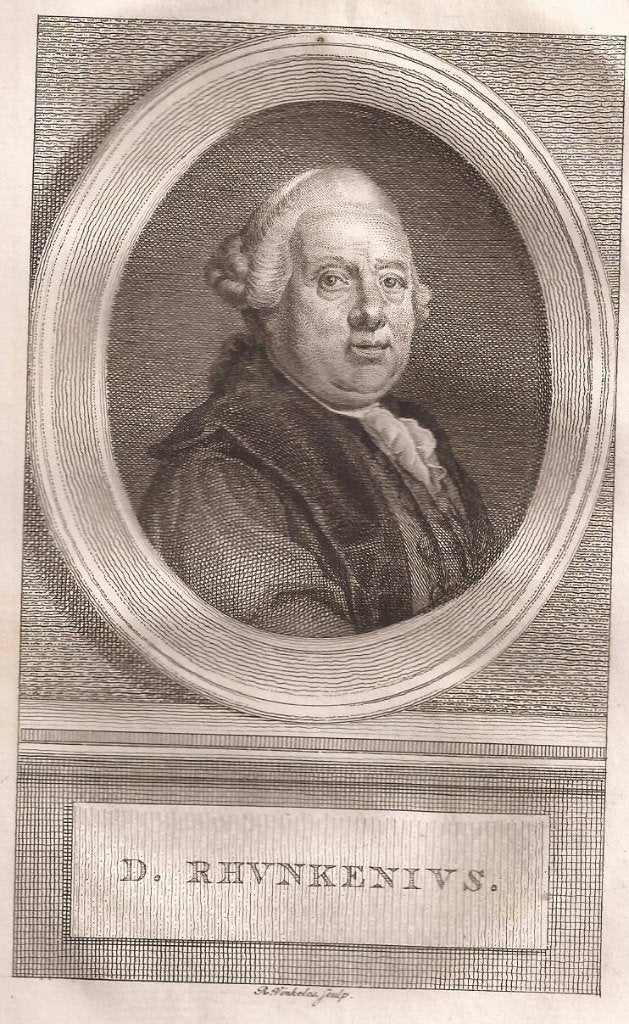 Portret D. Rvhnkenivs. = David Rhunkenius ca. 1805, Portret, Ophalen of Verzenden, 14 cm, 9 cm