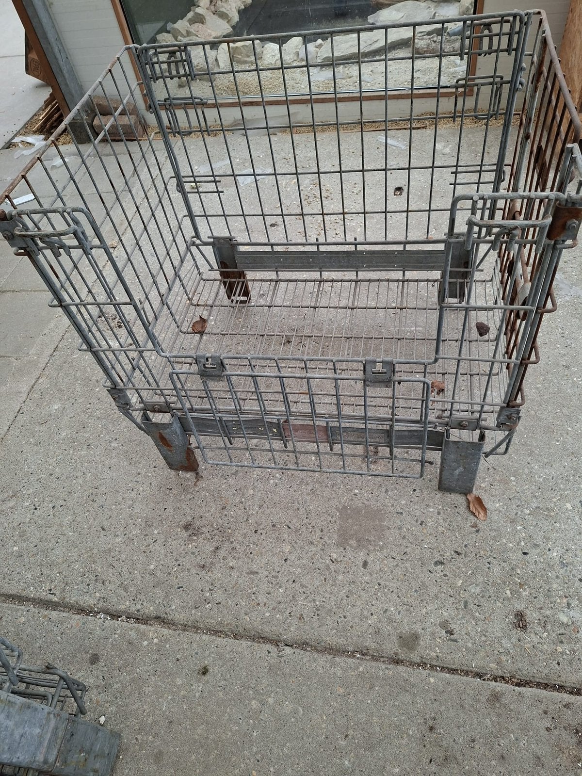 Stalen opvouwbare kratten/korven, Doe-het-zelf en Verbouw, Kratten en Dozen, Ophalen, 50 tot 75 cm, Minder dan 35 cm, Minder dan 40 cm
