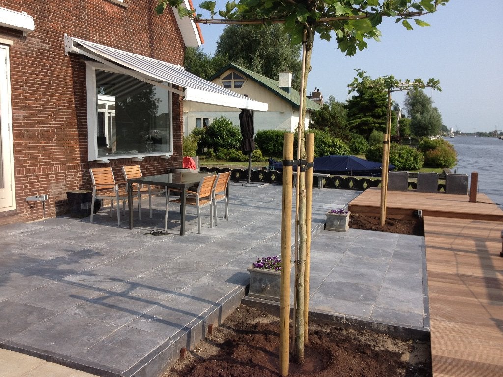 Spotted Blue hardsteen tuintegels 60x60 cm gezoet verouderd, Tuin en Terras, Tegels en Klinkers, Ophalen of Verzenden, Nieuw, Natuursteen