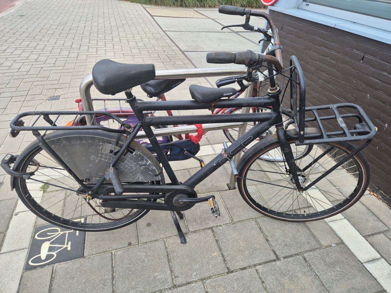Fiets BSP Transportfiets Metropolis extra zitje + voordrager, Overige merken, Versnellingen, Ophalen of Verzenden, Zo goed als nieuw