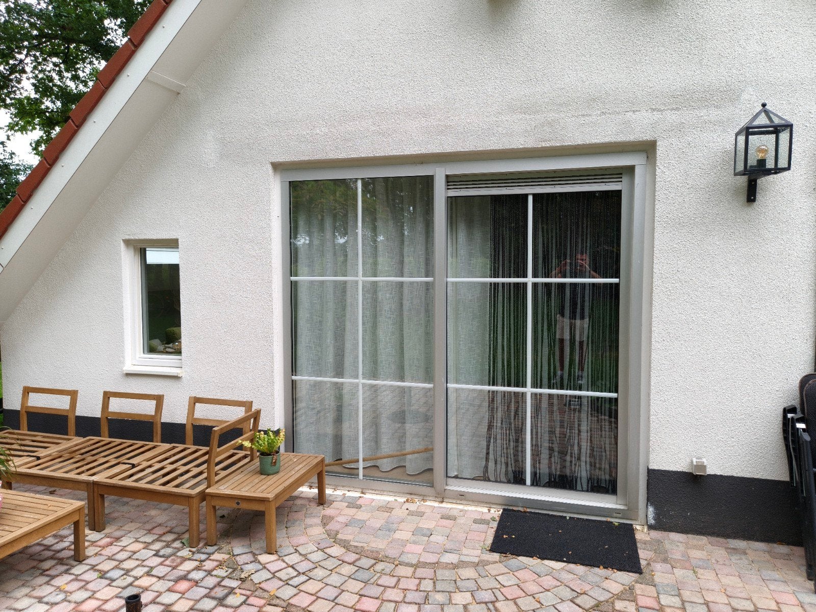 aluminium schuifpui thermopane glas 240breed 223hoog, Ophalen, Gebruikt, 225 cm of meer, Aluminium