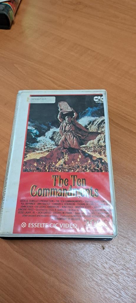 The Ten Commandments VCC - Cecil B. DeMille Bijbelepos, Alle leeftijden, Ophalen of Verzenden, Gebruikt, Drama