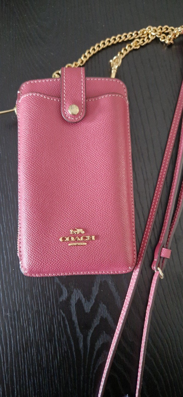 Coach telefoontasje, Ophalen of Verzenden, Zo goed als nieuw, Zwart