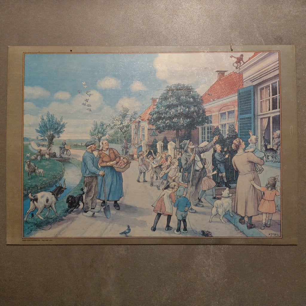 Vertelselplaat Aap Noot Mies – Jetses 1932, Ophalen of Verzenden, Geschiedenis