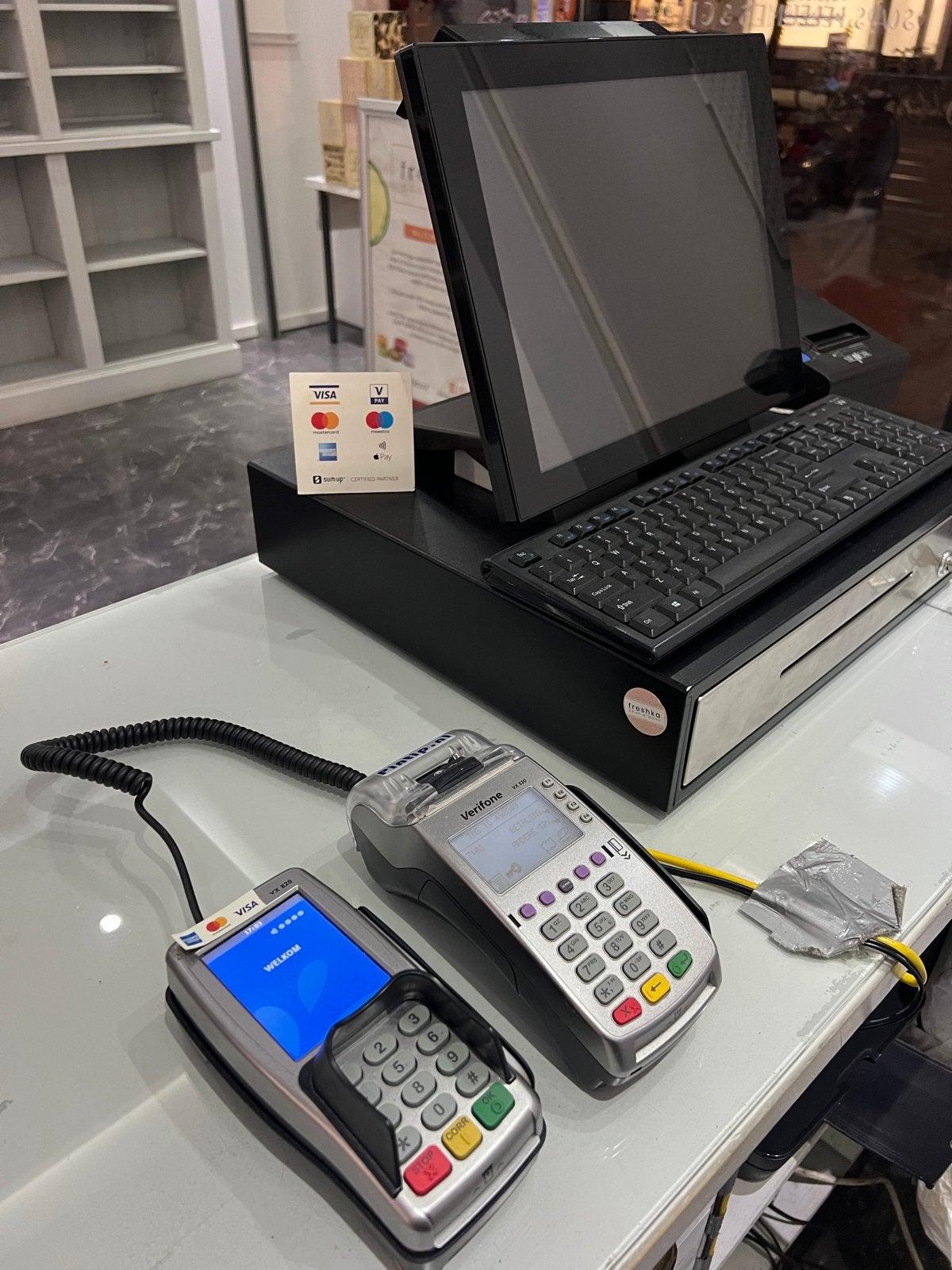 Complete Kassasysteem met Pinautomaat, Bonprinter en Scanner, Ophalen, Onbekend, Onbekend, Onbekend
