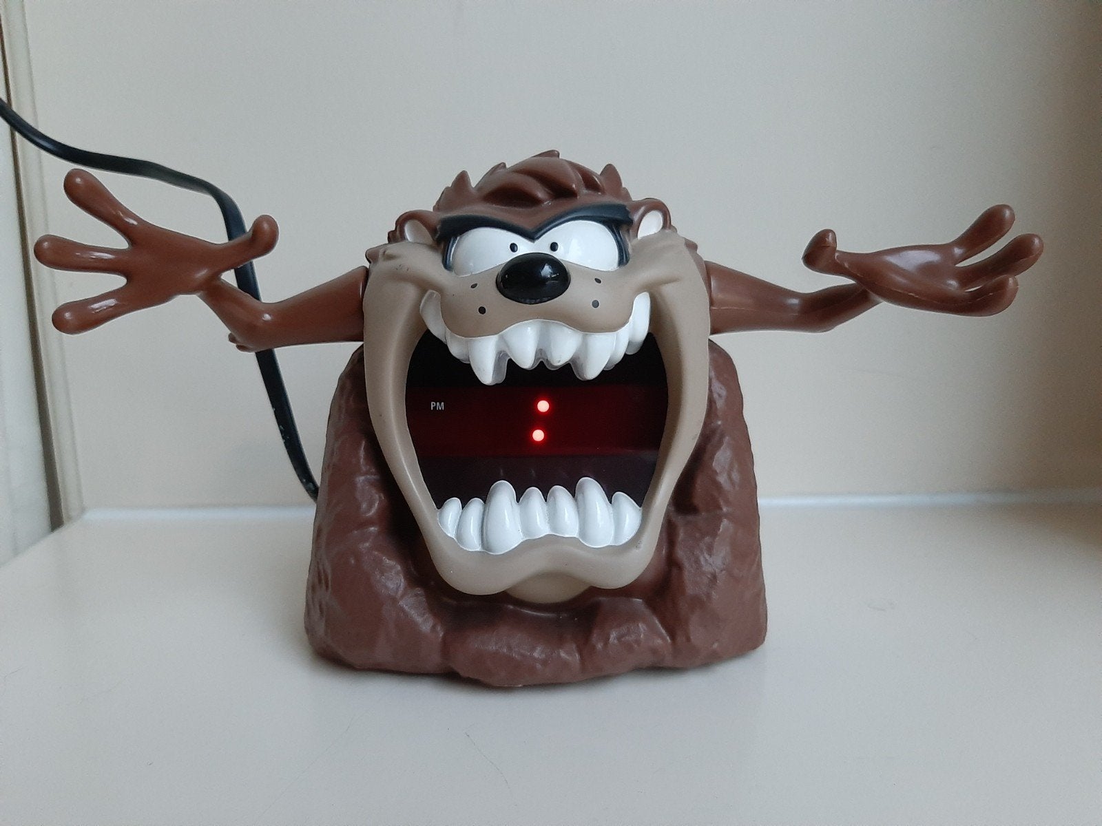 Vintage Taz Devil Wekker - Looney Tunes, Ophalen of Verzenden, Zo goed als nieuw