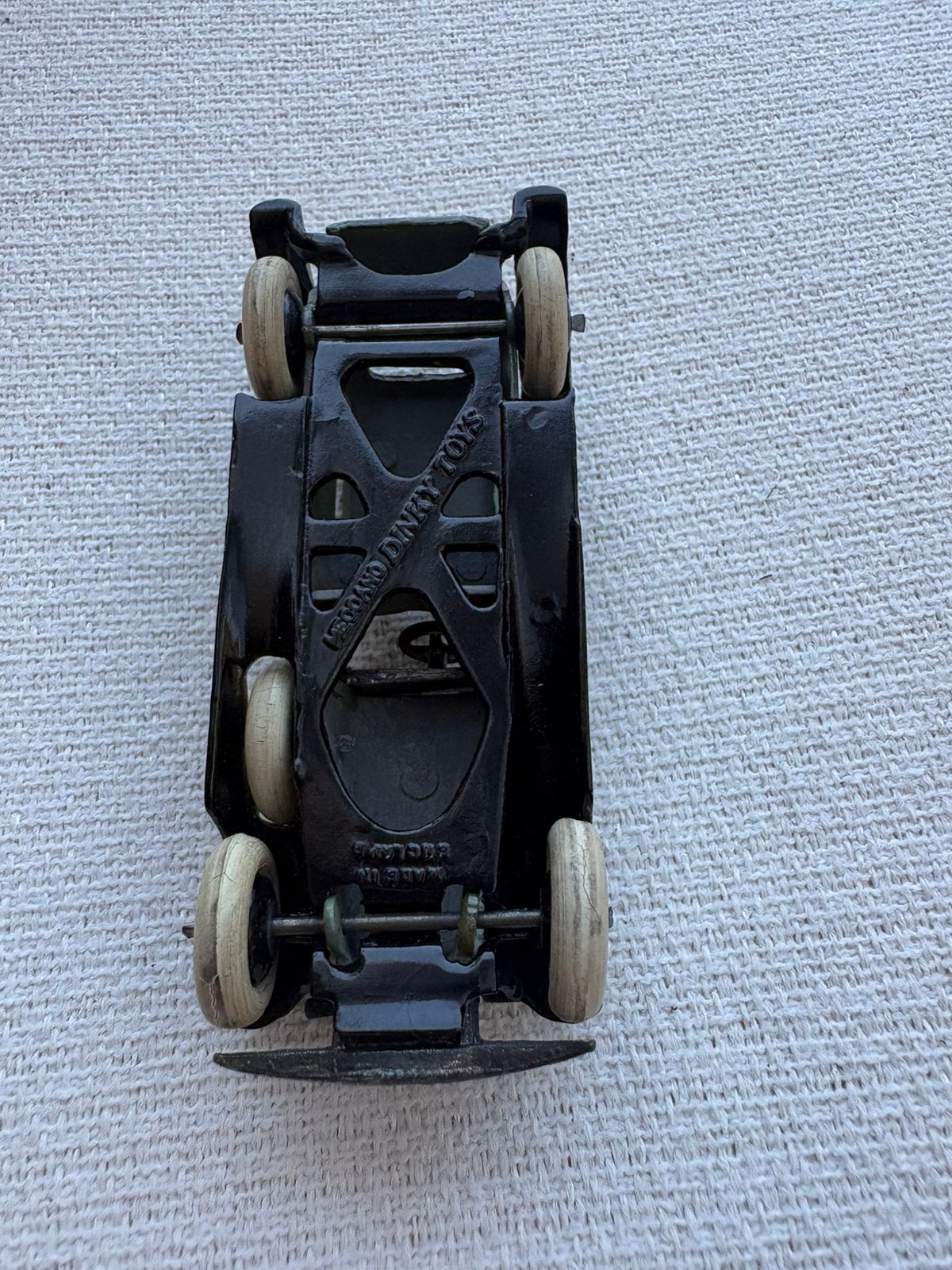 Zeer zeldzame pre-war Dinky Toys 24c Town Sedan – X-frame, Ophalen of Verzenden, Zo goed als nieuw, Bus of Vrachtwagen, Overige merken