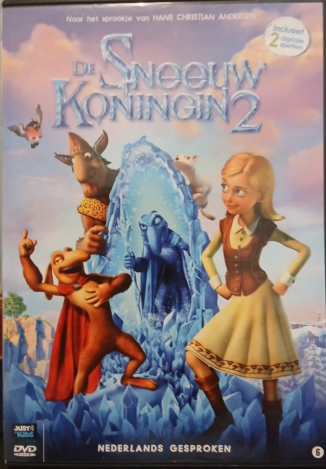 kinder dvd.s 4 stuks zie foto.pakket 14, Cd's en Dvd's, Alle leeftijden, Ophalen of Verzenden, Zo goed als nieuw, Europees