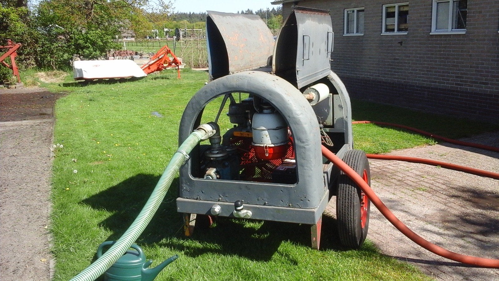 Mobiele waterpomp met dieselmotor voor beregening, Ophalen, Gebruikt, Beregeningspomp