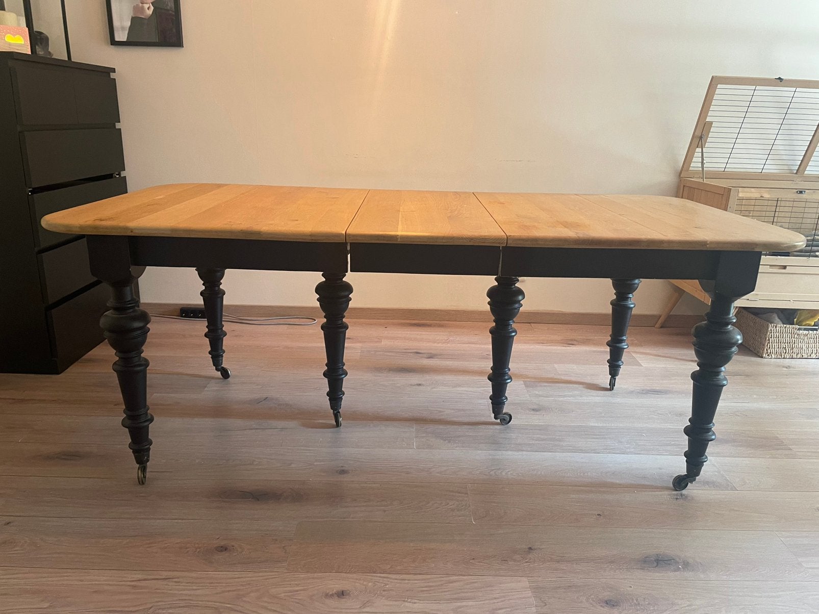 Prachtige verlengbare eetkamertafel 200/240-100 cm, Ophalen, 100 tot 150 cm, Klassiek modern., Eikenhout