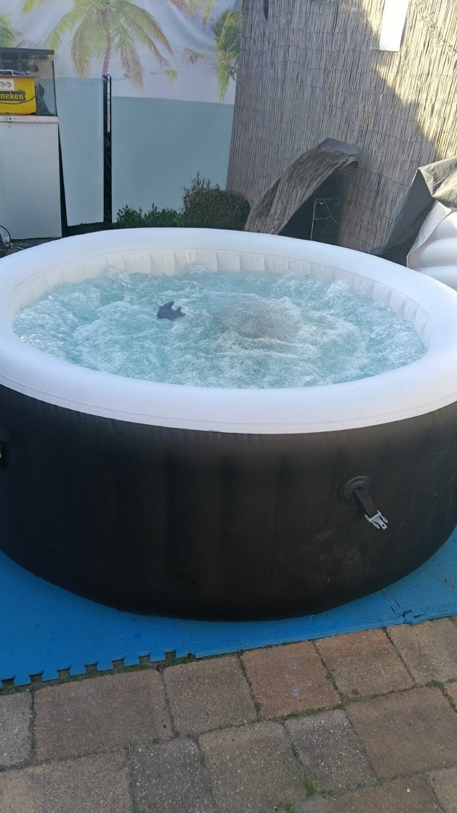 Lay-Z-Spa Miami opblaasbare jacuzzi met klein lekje, Ophalen, Gebruikt, Rond, Overige typen