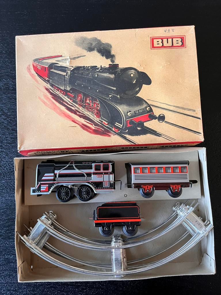 Vintage Karl Bub Blikken Treinset Collectors Item, Ophalen of Verzenden, Gebruikt
