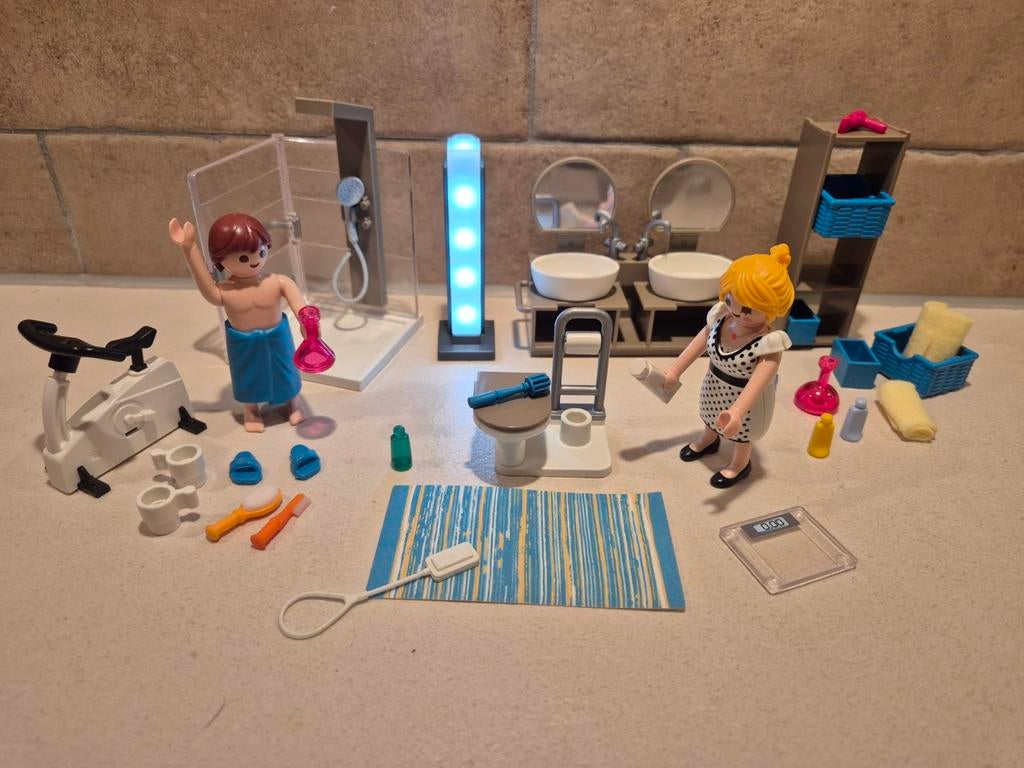 Playmobil sets: strand, western, paardjes, badkamer, Ophalen of Verzenden, Zo goed als nieuw, Complete set
