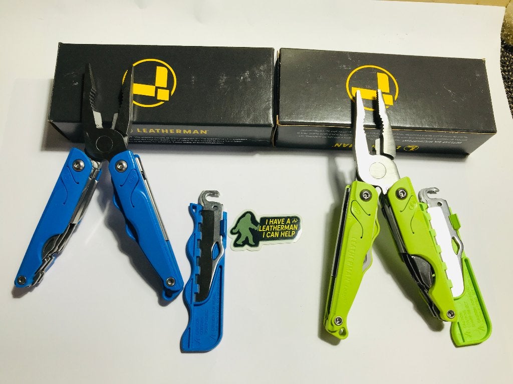 Leatherman Leap Blue OR Green Kids knife Multitool NEW RARE, Maarten@MrMultitool.com, Nieuw, Ophalen of Verzenden, MrMultitool.com
