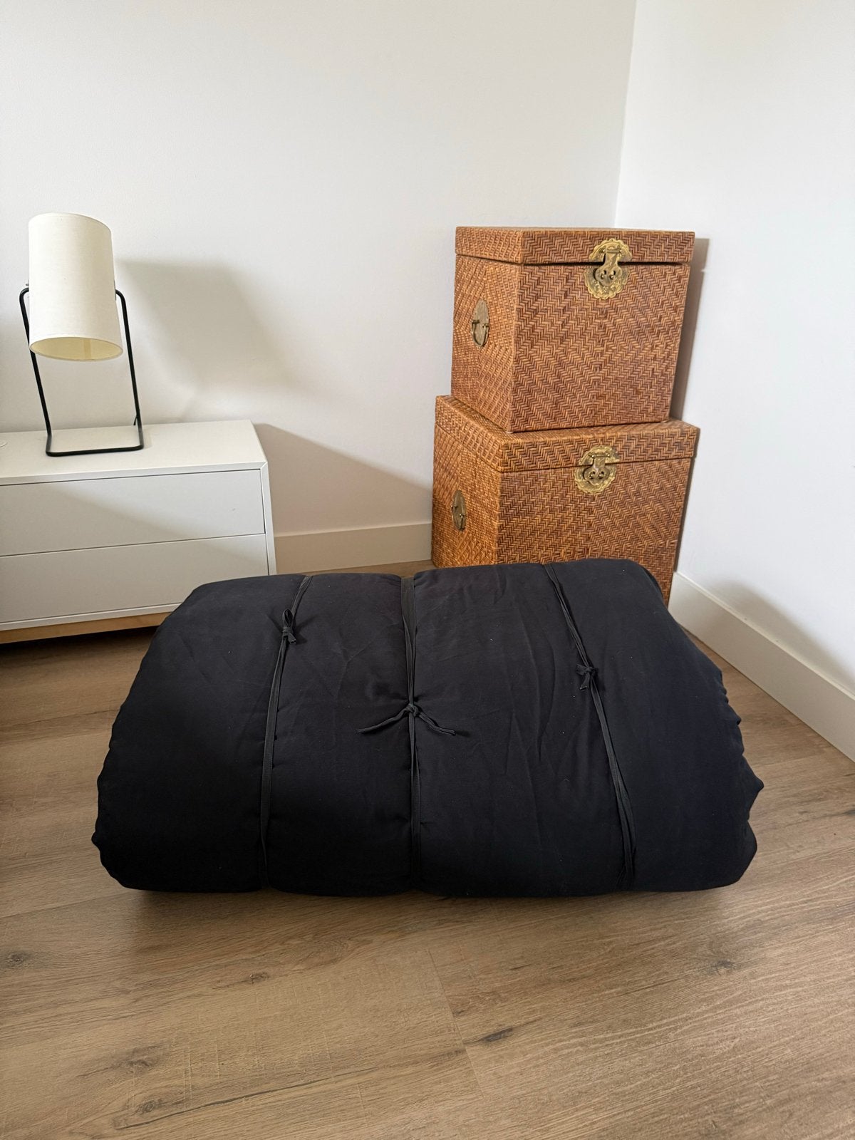 GoYuMe Shiatsu Futon 180x200cm Zwart - Logeerbed, Ophalen, Gebruikt, Massagetafel