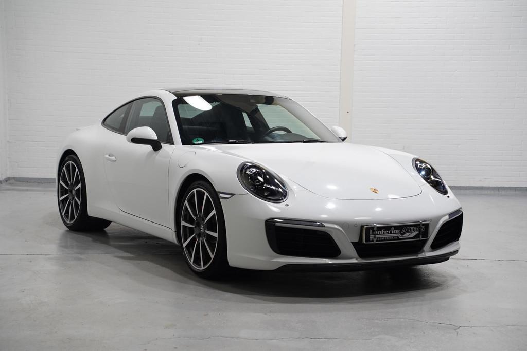 Porsche 911 3.0 Carrera S Schuifdak Bi-xenon Cruis Stoelverw, Auto's, Achterwielaandrijving, Gebruikt, Wit, Leder