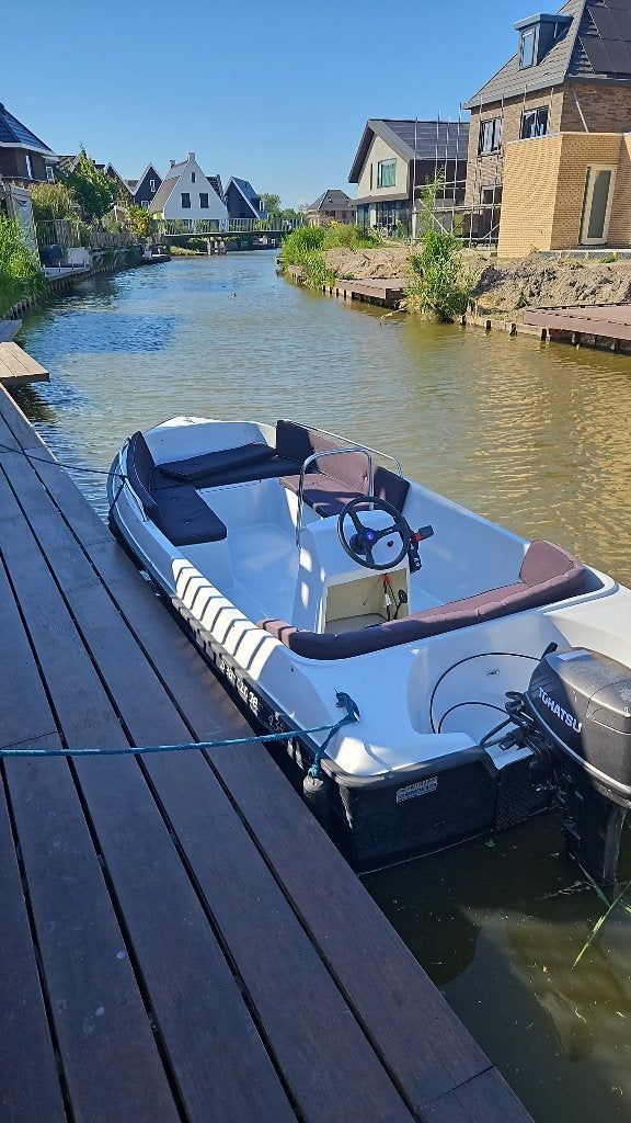 Sea Finder 435 sloep incl. trailer en 9,9PK buitenboordmotor, Watersport en Boten, Rondzit, Gebruikt, 4 m, 10 pk