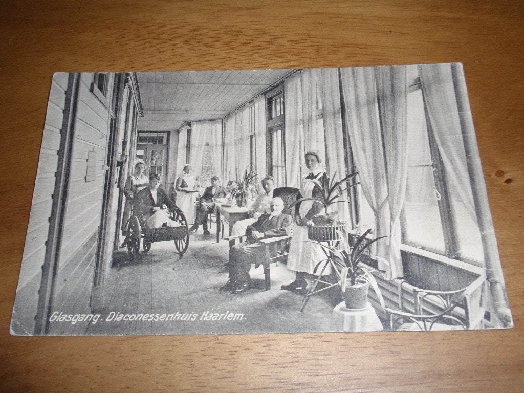 Haarlem Patient Diaconessenhuis Glasgang Volk Ziekenhuis, Verzenden, 1920 tot 1940, Gelopen, Noord-Holland