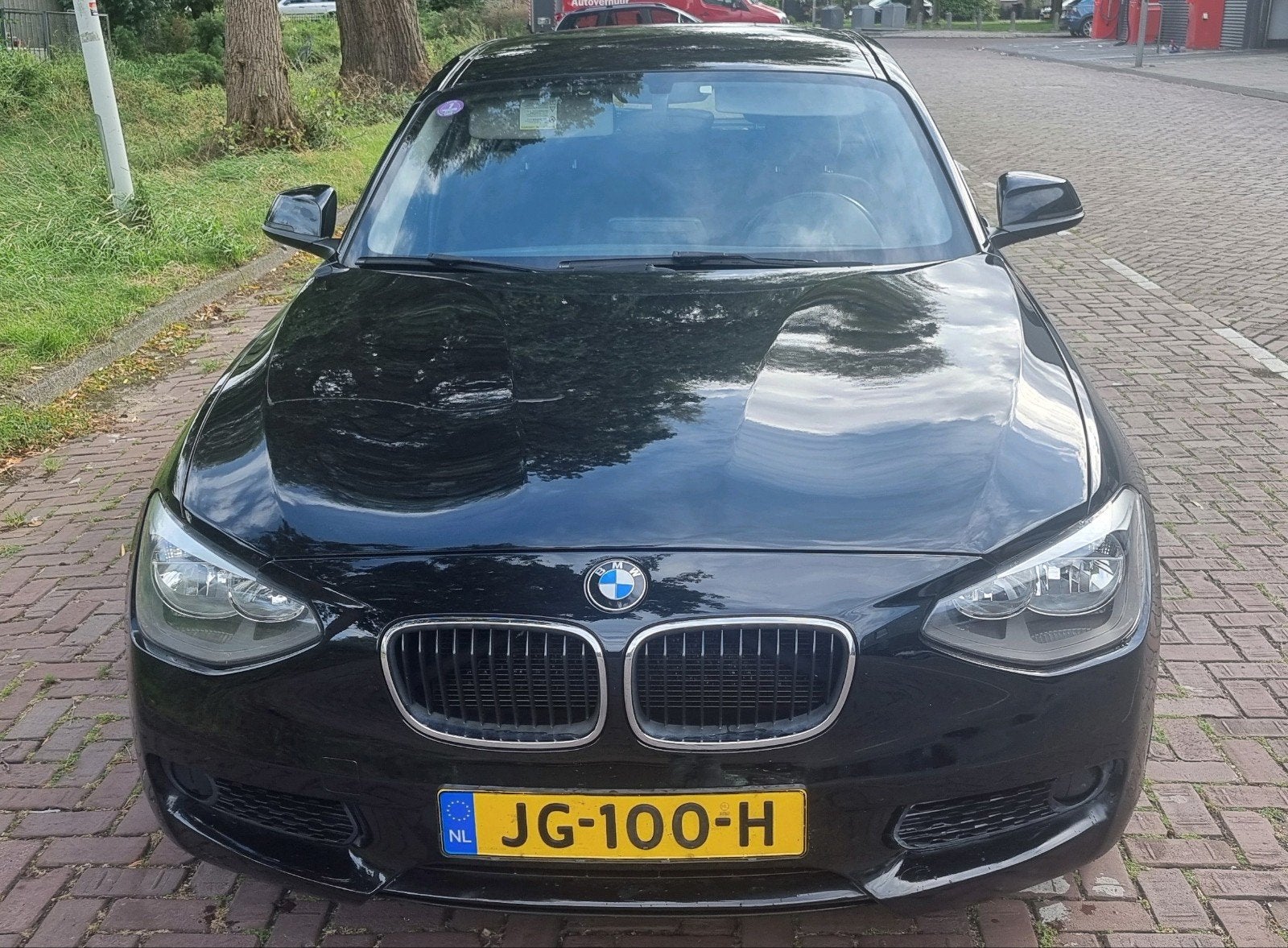 BMW 1-Serie 114I 75KW 5-DR 2012 Zwart, Auto's, BMW, 1-Serie, Euro 5, Zwart, 4 cilinders