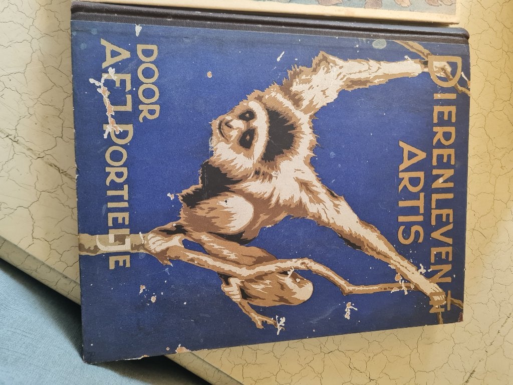 Boek met verzamel plaatjes Verkade Artis, Ophalen of Verzenden, Gelezen, Jac. P. Thijsse, Plaatjesalbum