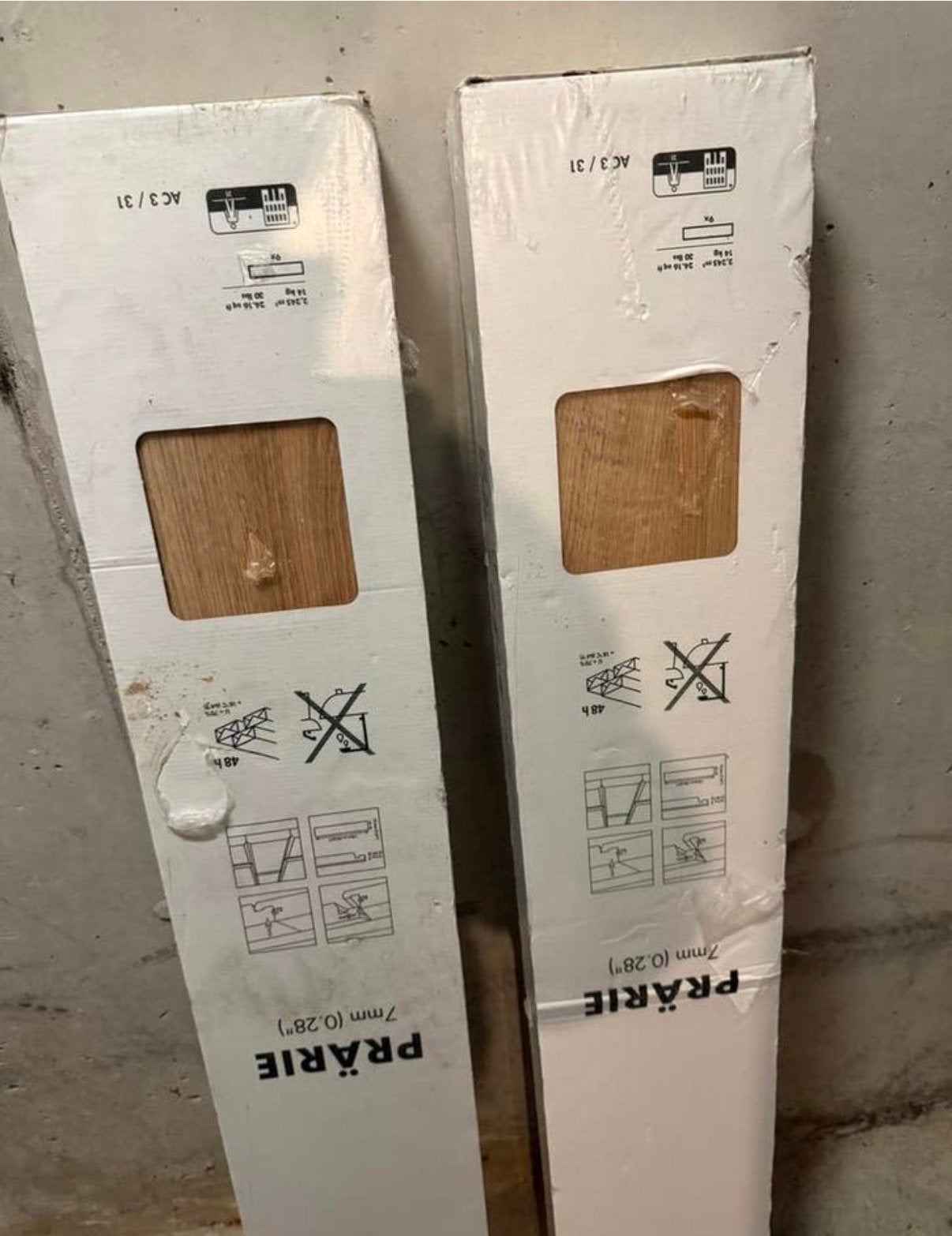 Prari ikea  laminaat 2 doos nieuw, 50 tot 150 cm, Nieuw, Ophalen of Verzenden, Minder dan 5 m²