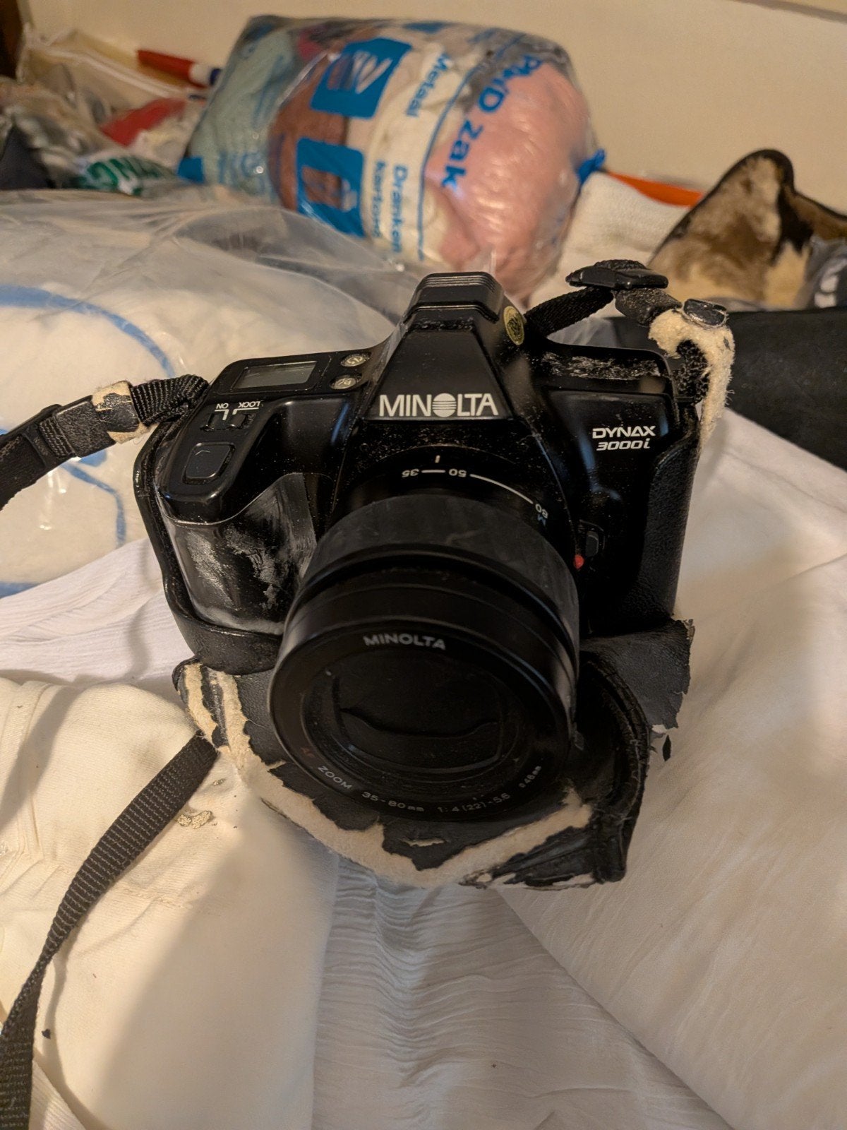 Minolta Dynax 3000i Spiegelreflexcamera met lens, Verzenden, Gebruikt, Spiegelreflex, Minolta