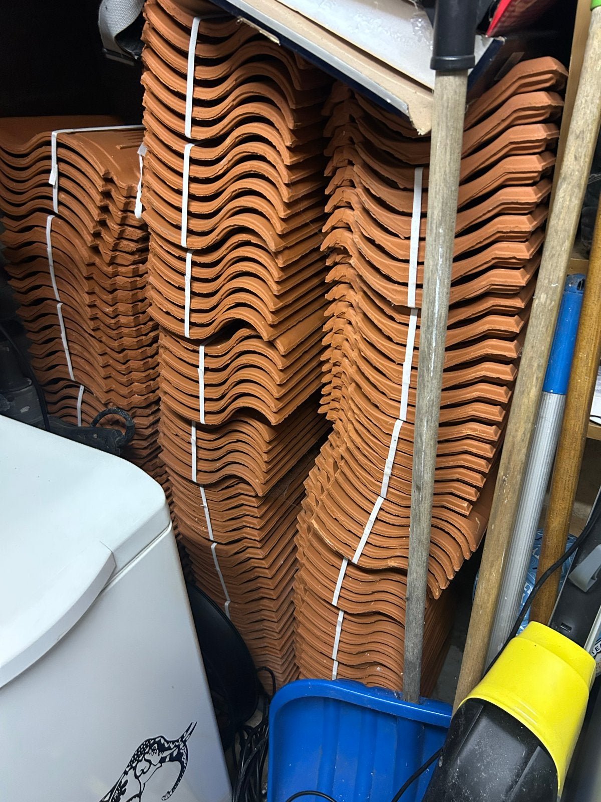 Nieuwe dakpannen, terracotta, ongebruikt, Ophalen, Steen of Klei, Nieuw, 15 m² of meer