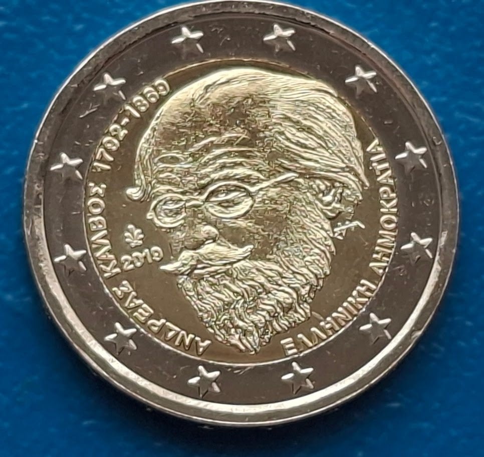 Griekenland 2 Euro "Kalvos"  - 2019, Postzegels en Munten, Munten | Europa | Euromunten, Verzenden, Griekenland, 2 euro, Losse munt