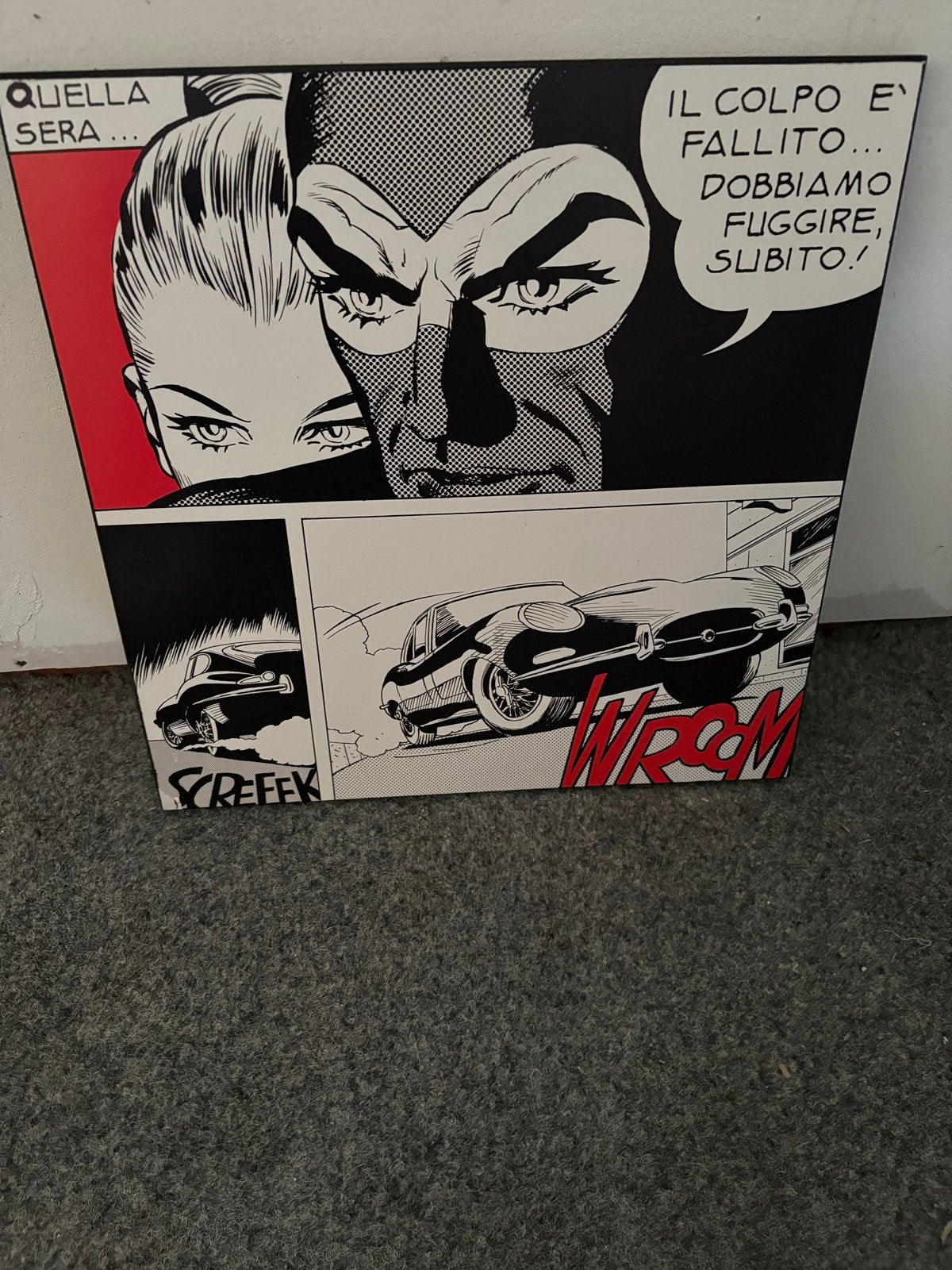 Pop Art Comic Schilderij, 50 – 75, Gebruikt, Ophalen of Verzenden, Schilderij