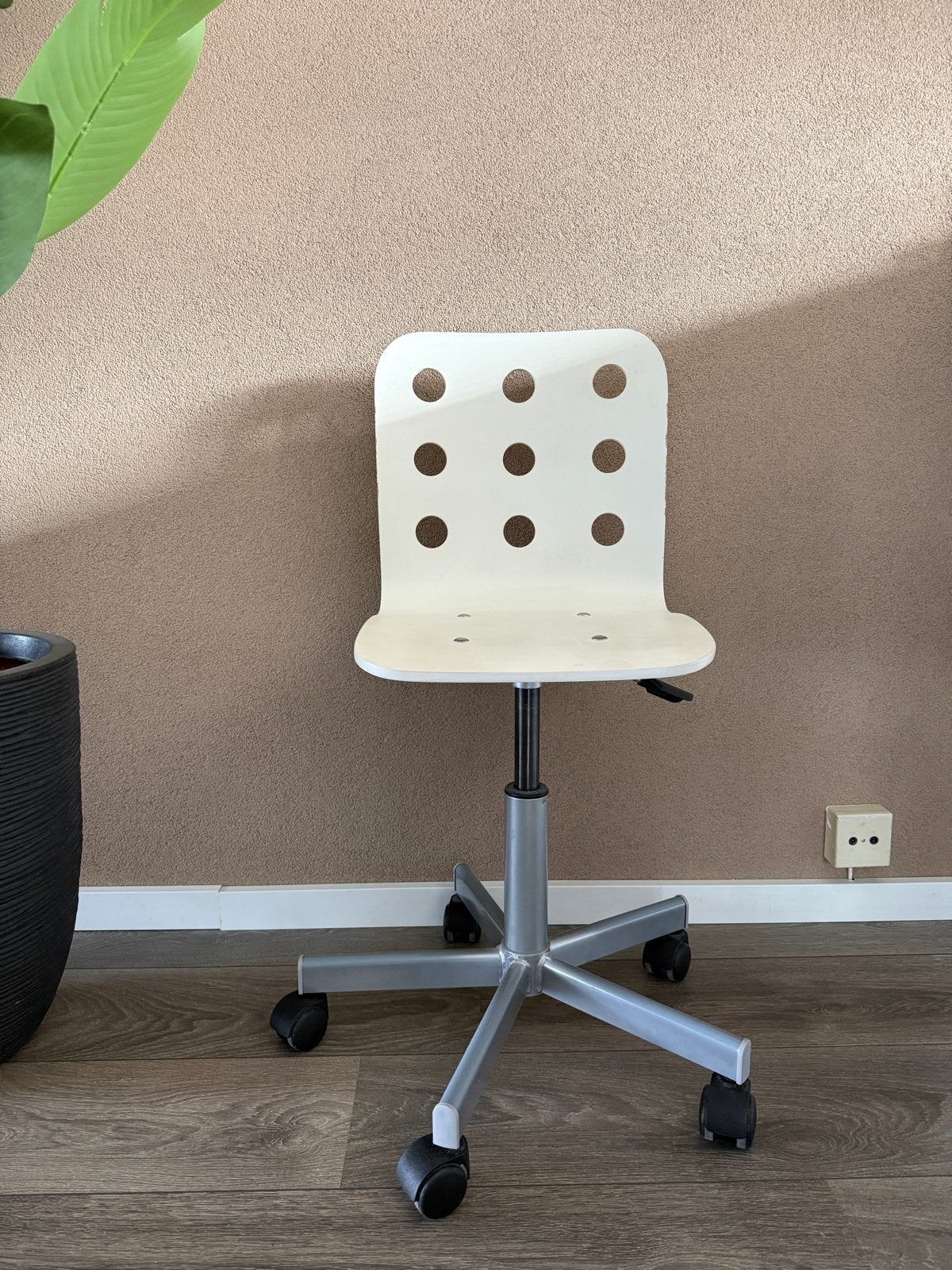 IKEA Jules Bureaustoel - In hoogte verstelbaar, Ophalen, Gebruikt, Wit, Bureaustoel