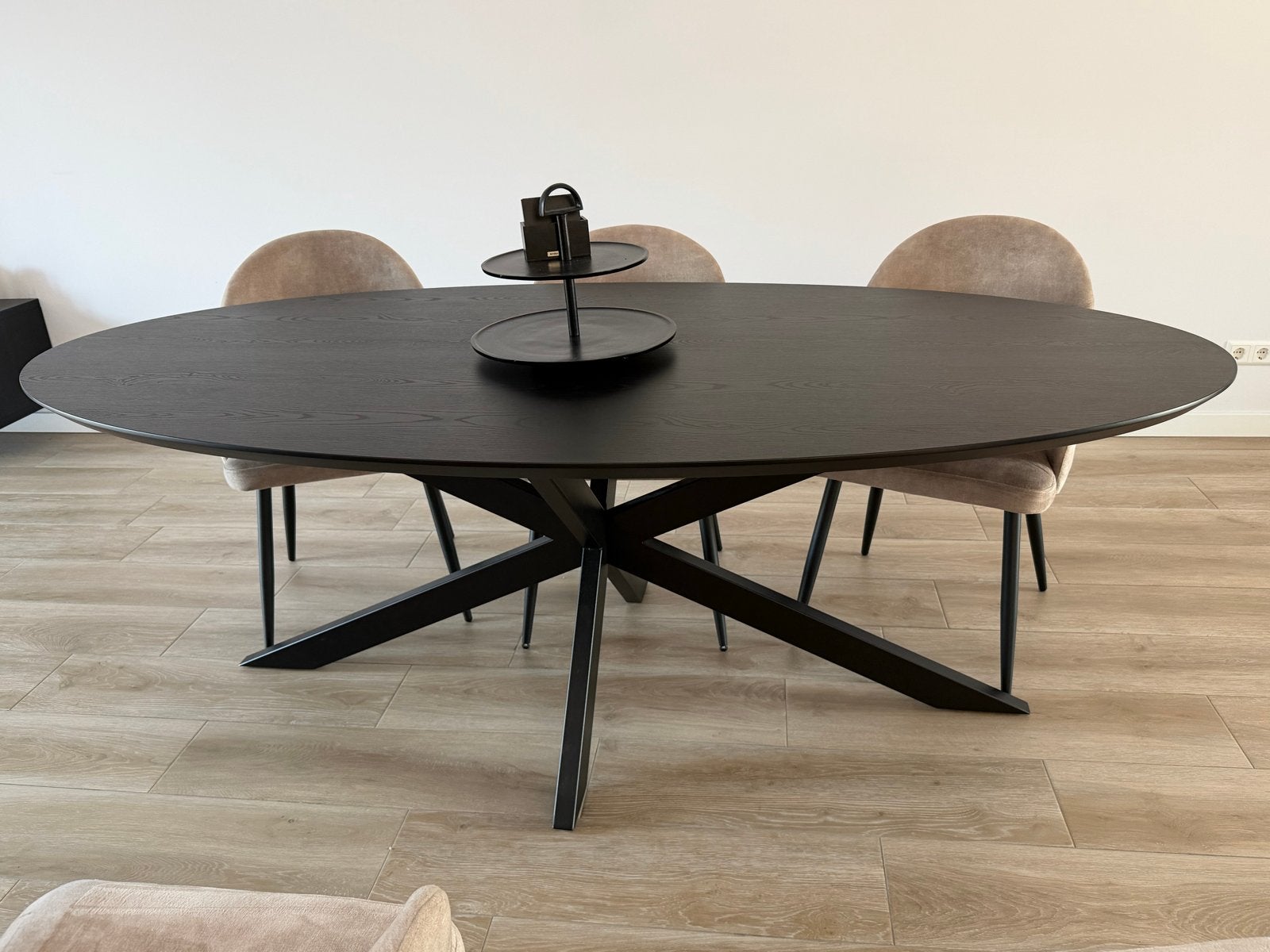 Ovale eettafel 220 cm - Haco - Zo goed als nieuw, Ophalen, Zo goed als nieuw, Ovaal, 200 cm of meer