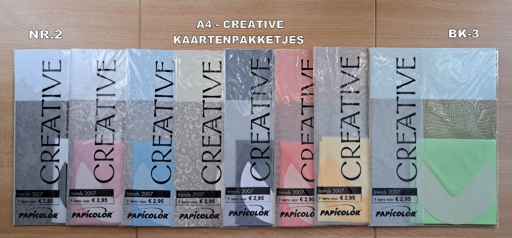nr.2...A4 CREATIVE PAKKETJES VOOR KAARTEN MAKEN, Hobby en Vrije tijd, Kaarten | Zelf maken, Ophalen of Verzenden, Nieuw, Overige thema's