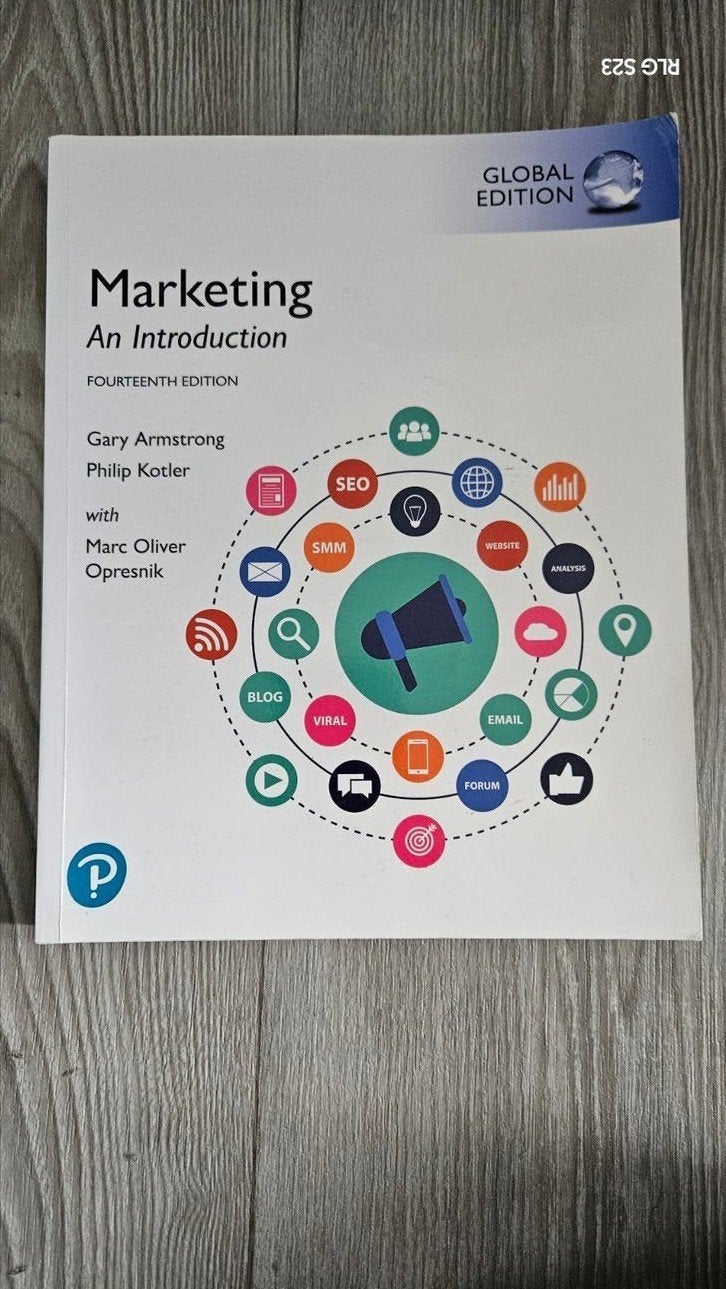 hbo Studieboek Marketing An Introduction, Boeken, Ophalen of Verzenden, Zo goed als nieuw, Economie en Marketing
