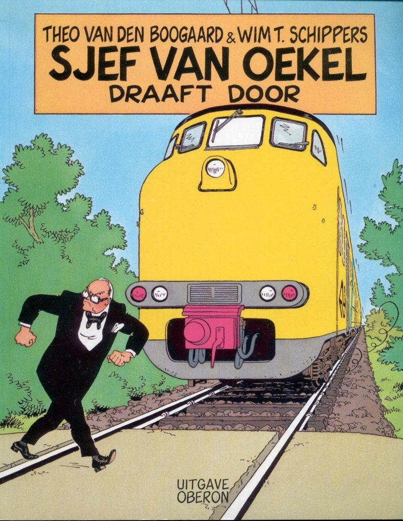 Sjef van Oekel, 4x SC, nrs. 1, 2, 5 en 6, Oberon/Big Balloon, Boeken, Gelezen, Theo van den Boogaard & Wim T. Schippers, Ophalen of Verzenden