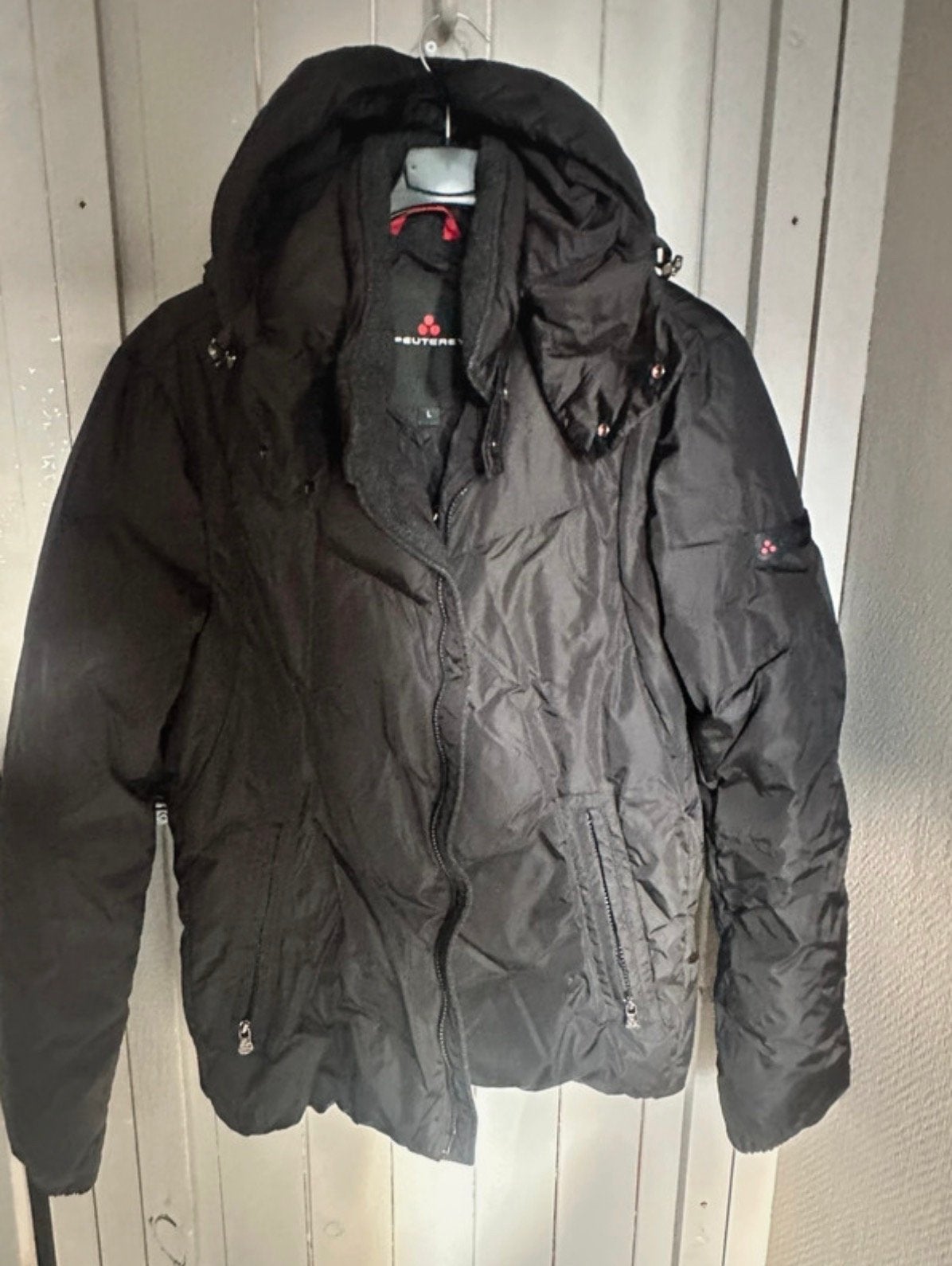 Peuterey donsjas heren - Maat L - Zwart, Kleding | Heren, Ophalen of Verzenden, Zo goed als nieuw, Maat 52/54 (L), Zwart