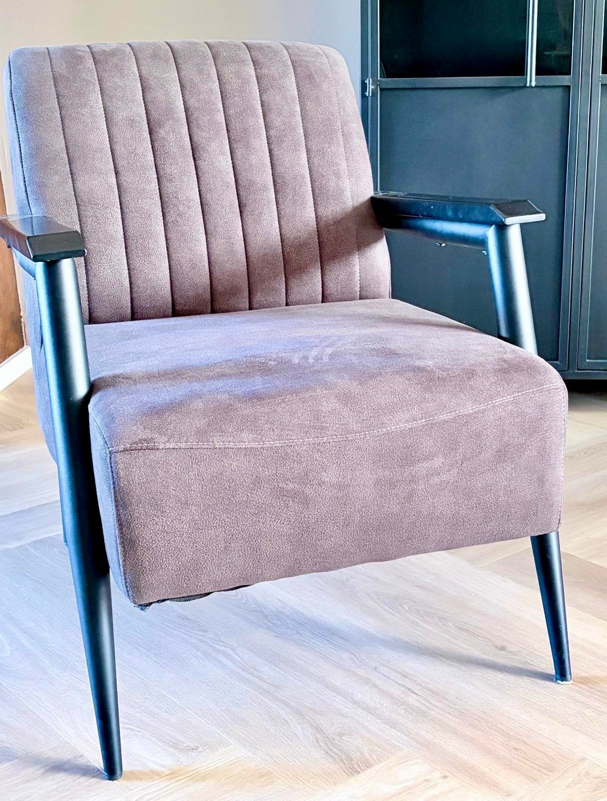 Stijlvolle fauteuil in uitstekende staat, Ophalen, Zo goed als nieuw, Stof, 75 tot 100 cm