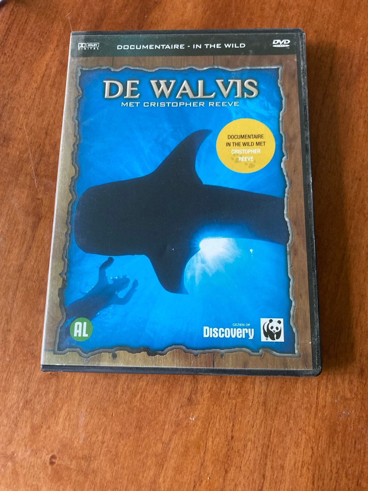 De Walvis - Documentaire met Christopher Reeve (DVD), Alle leeftijden, Ophalen of Verzenden, Gebruikt, Natuur