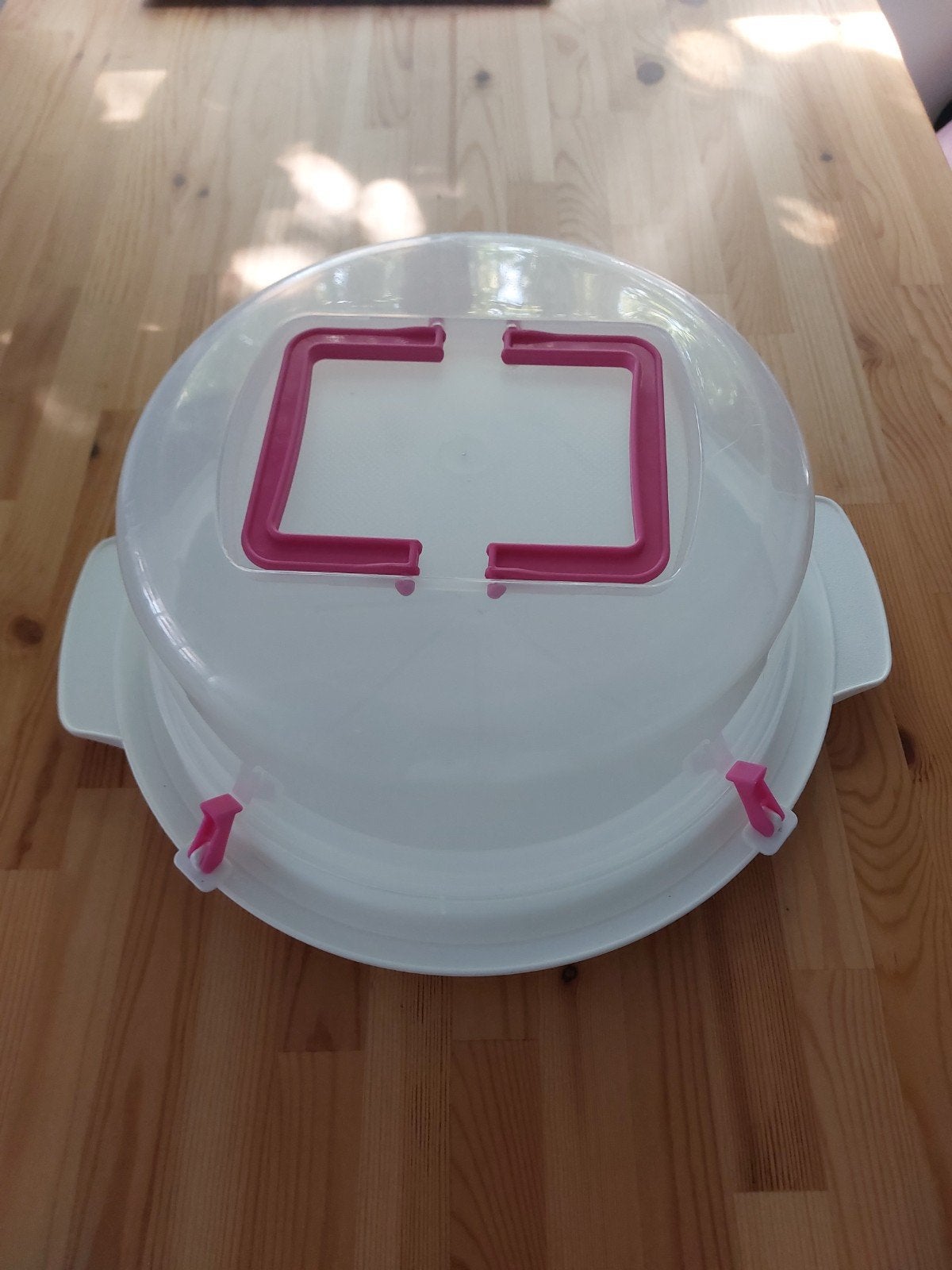 Taartdoos / Taartstolp met Handvat, Huis en Inrichting, Keuken | Tupperware, Ophalen, Wit, Overige typen, Zo goed als nieuw