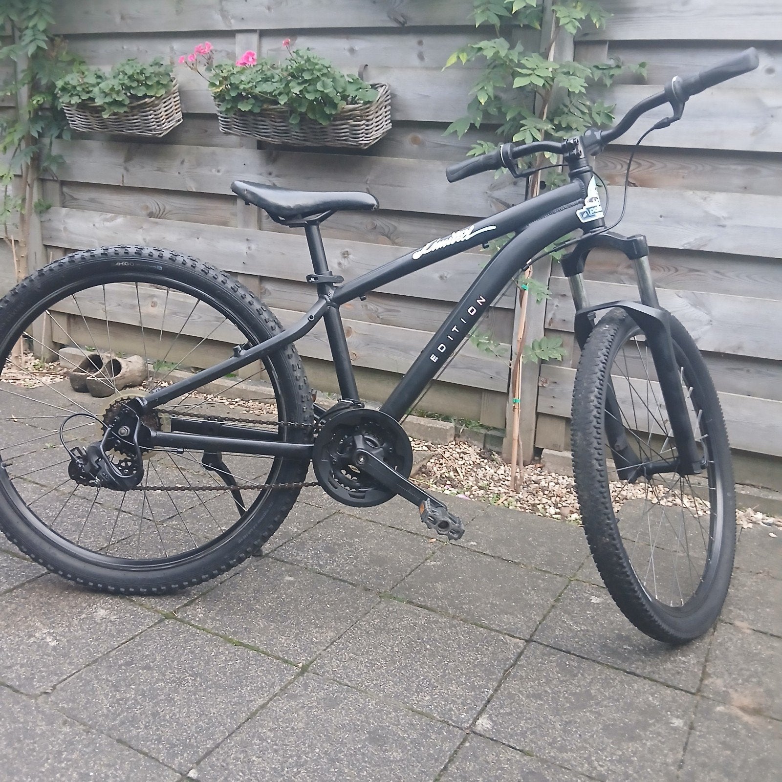 zwarte BMX crossfiets, Ophalen, Gebruikt, Staal, Stuur 360° draaibaar
