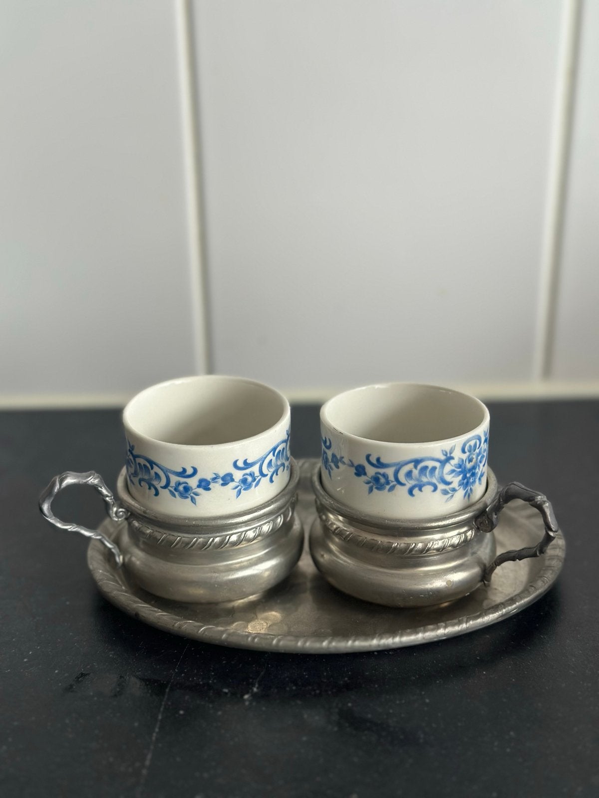 Vintage Italiaanse Espresso Set,Weidmann Porzellan (5-delig), Huis en Inrichting, Keuken | Servies, Ophalen of Verzenden, Zo goed als nieuw