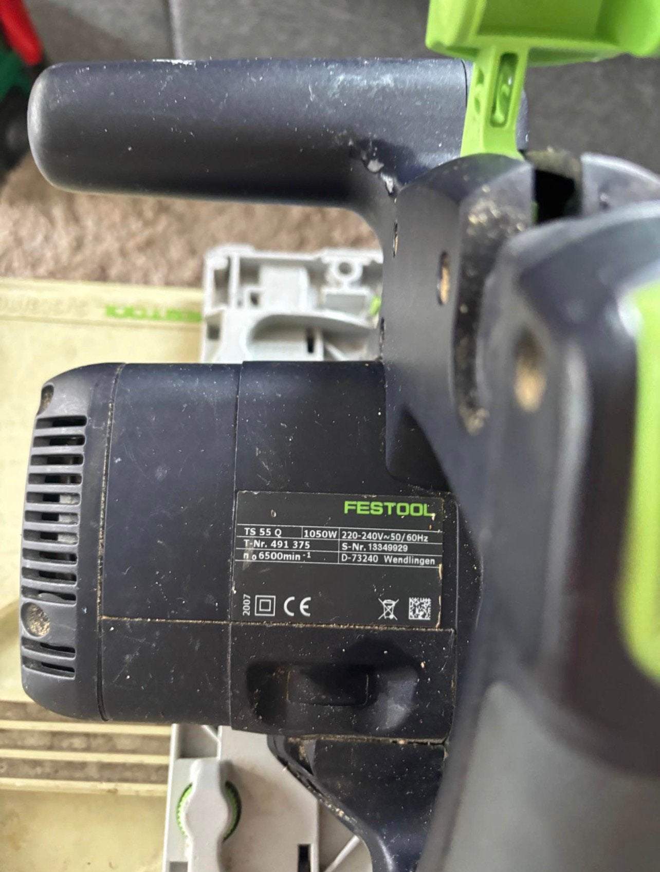 Festool Invalzaag TS 55 Q + Systainer (Goed werkend!), Doe-het-zelf en Verbouw, Invalzaag, Ophalen of Verzenden, Zo goed als nieuw
