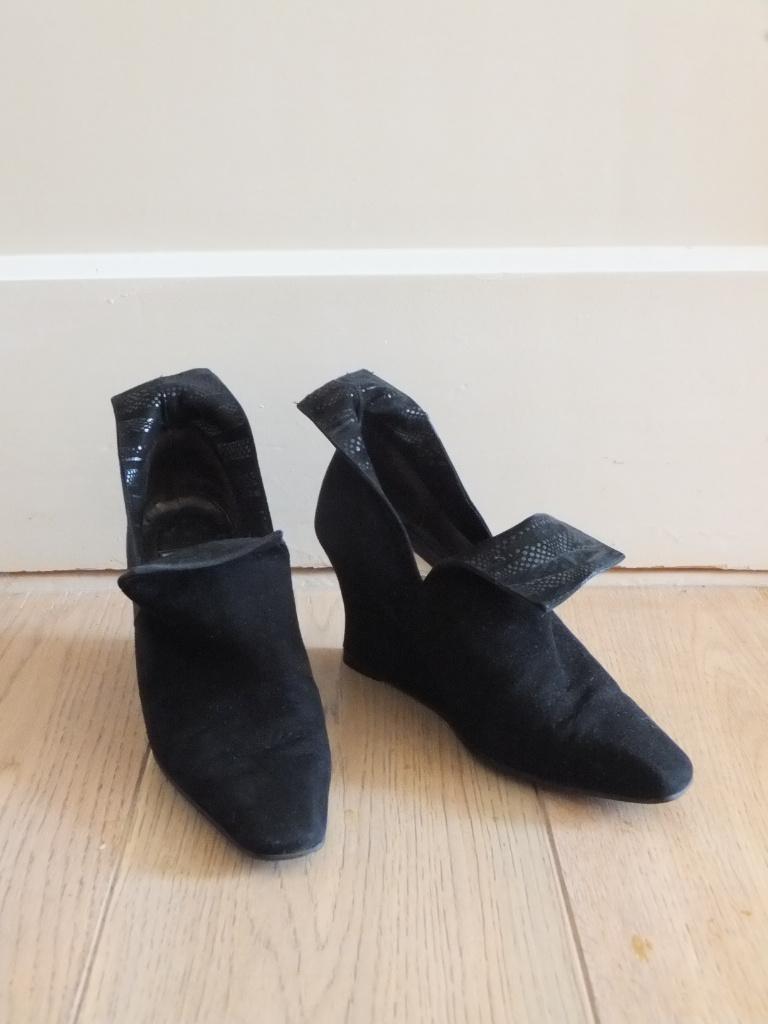 mooie elegante lage laarsjes schoen sleehak jan jansen mt 36, Kleding | Dames, Schoenen, Zo goed als nieuw, Zwart, Ophalen of Verzenden