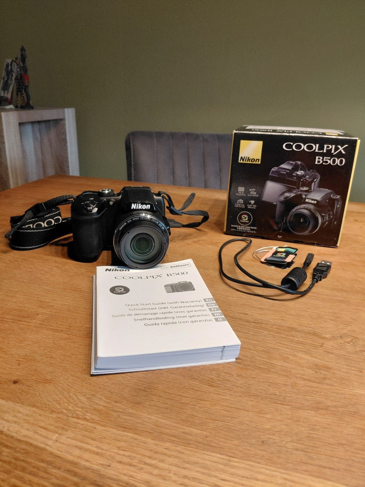 Nikon Coolpix B500 - Compactcamera met 40x optische zoom, Compact, Ophalen of Verzenden, Zo goed als nieuw, Nikon
