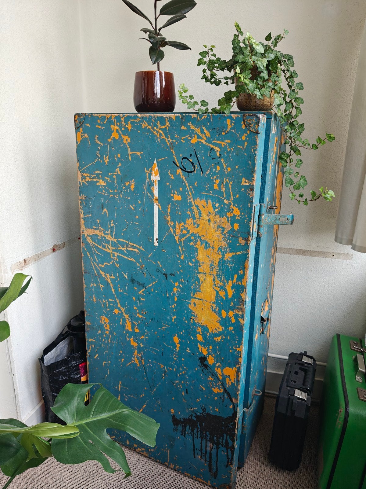 Unieke Industriële Kast/Kist met Karakter - 120x60x40 cm, Ophalen